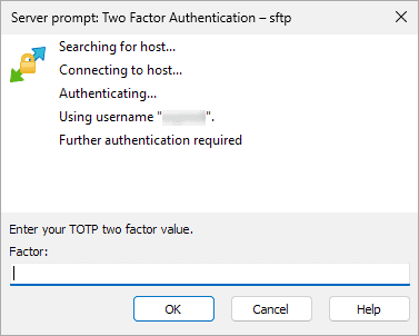 SFTP Two-Factor Authentication | Cerberus FTP Server